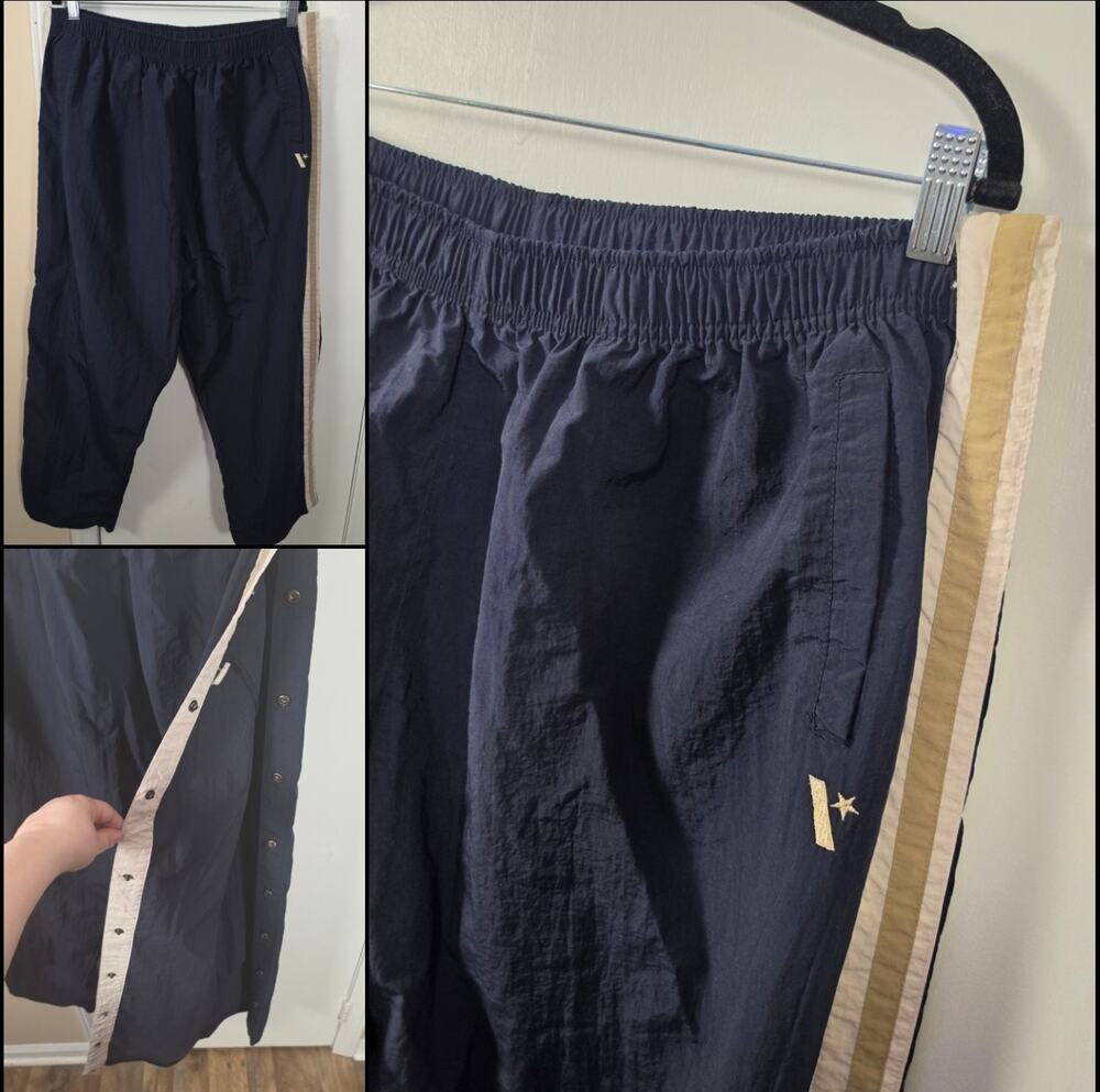 Venezia Tear Away Pants Women’s 1X Snap Warm Up Track Basketball Korea Vintage